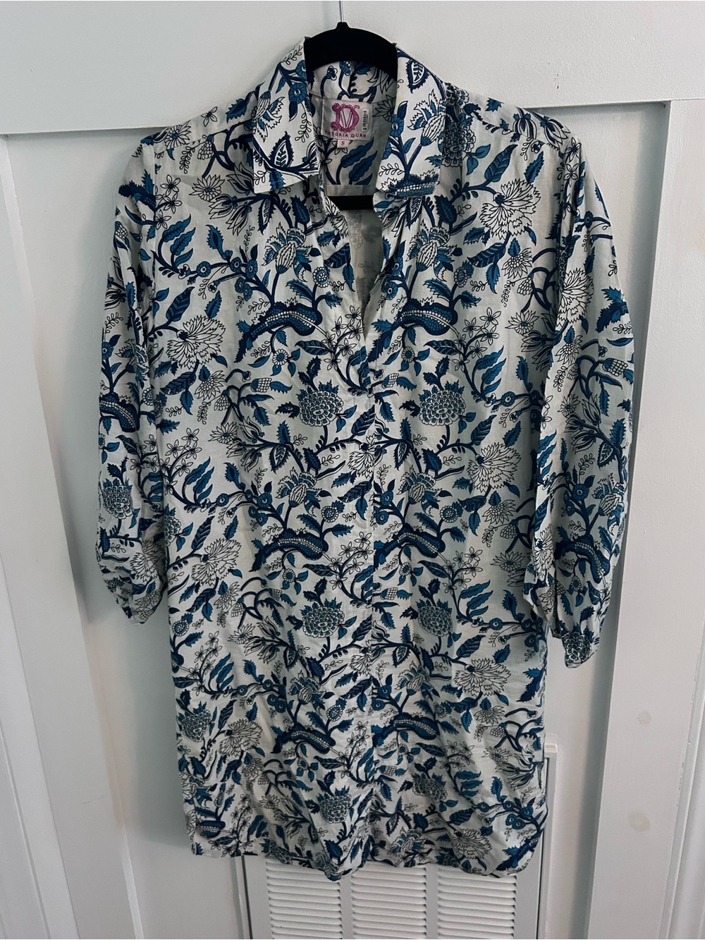 Victoria Dunn Seaside Southern Shirt Dress small